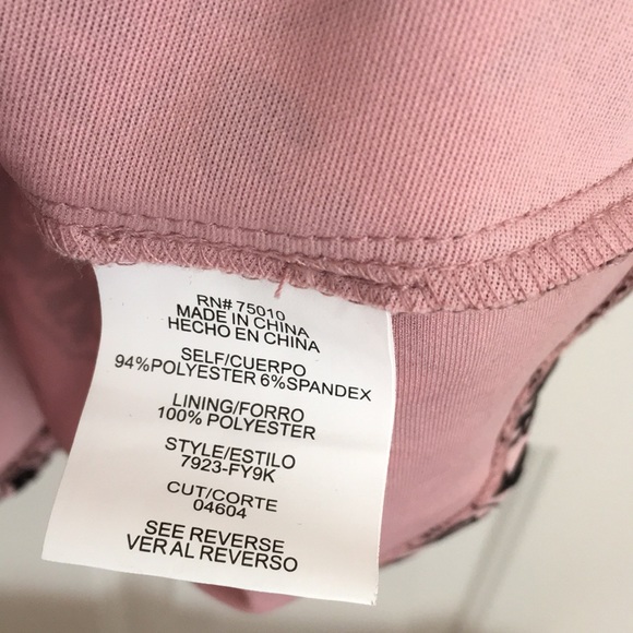 City Studio Women's Dress Size 3 (Junior) Pink Fit &Flare Holter Neck Sleeveless - Picture 5 of 9